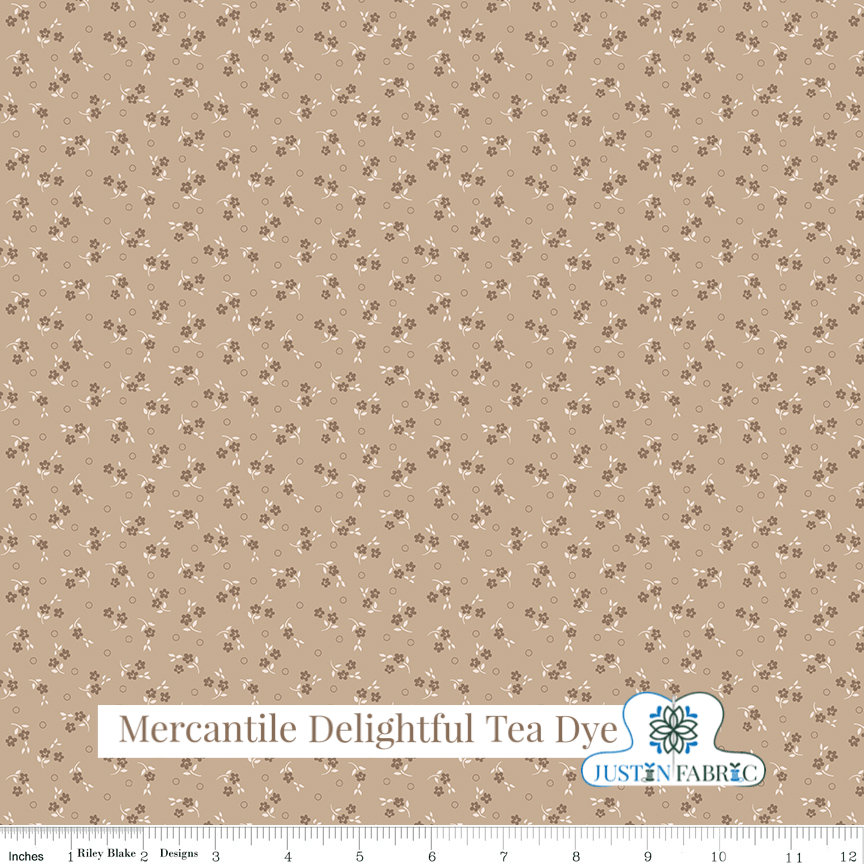 Mercantile Delightful Tea Dye Yardage| SKU: C14388-TEADYE Pre-order (December 2023) -C14388-TEADYE - Justin Fabric!