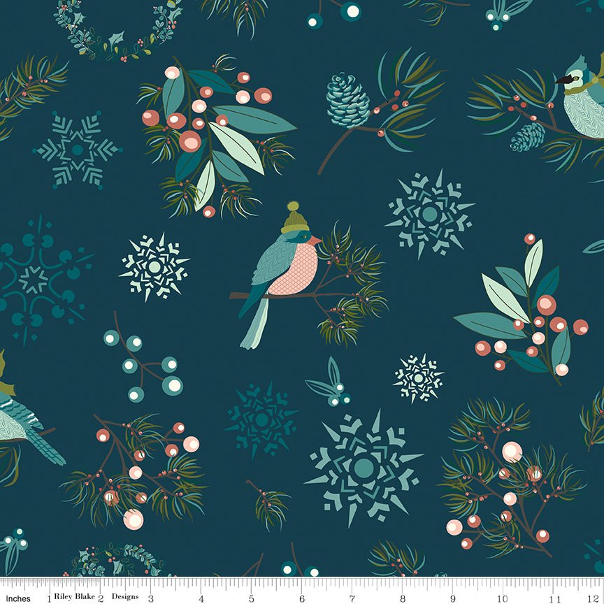 Arrival of Winter Main Navy Yardage | SKU: C13520-NAVY -C13520-NAVY - Justin Fabric!