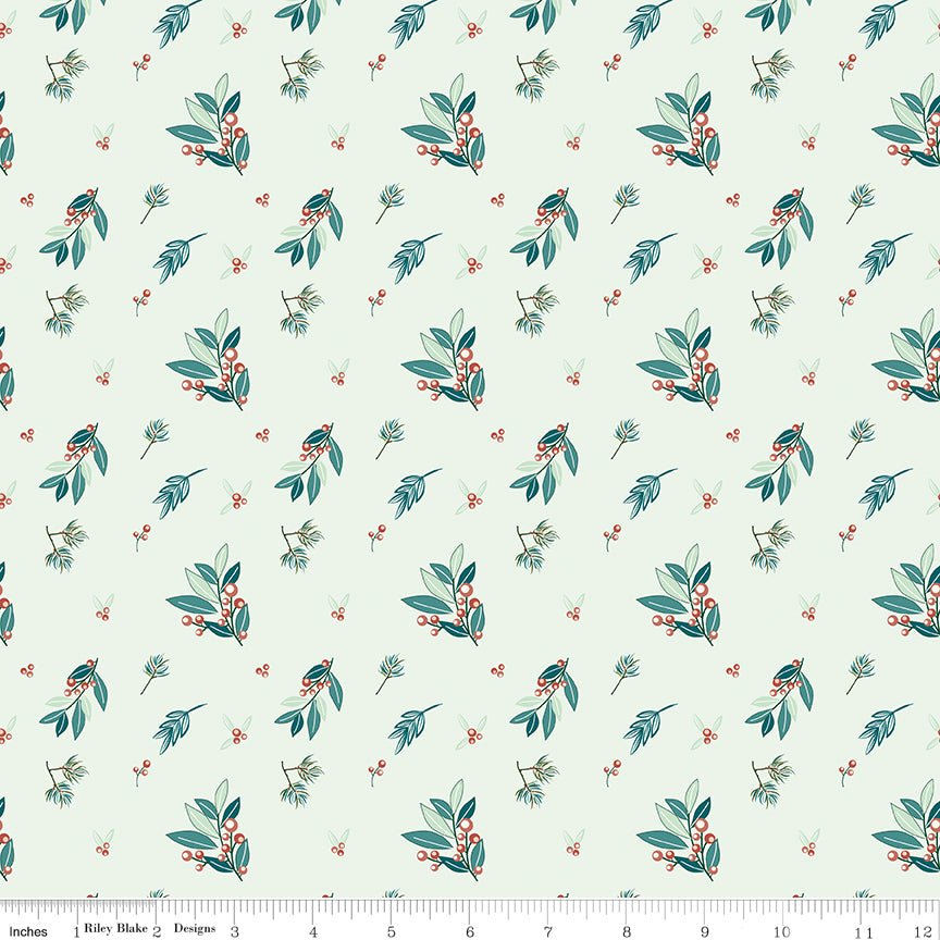 Arrival of Winter Branches Mist Yardage | SKU: C13521-MIST -C13521-MIST - Justin Fabric!