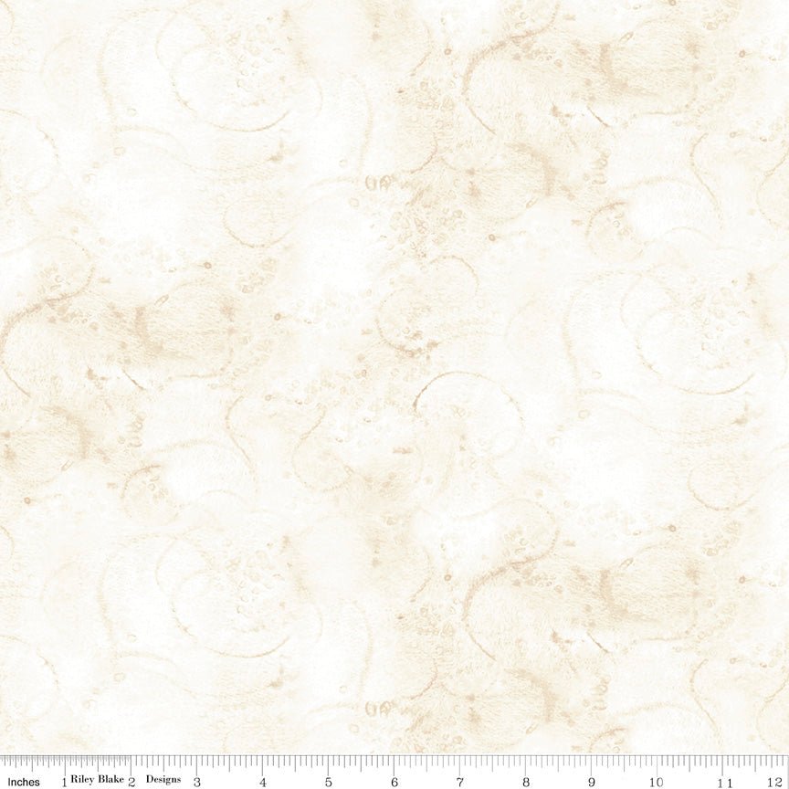 Painter’s Watercolor Swirl Aged White Yardage by J. Wecker Frisch | Riley Blake Designs, SKU: C680-AGEDWHITE -C680-AGEDWHITE - Justin Fabric!