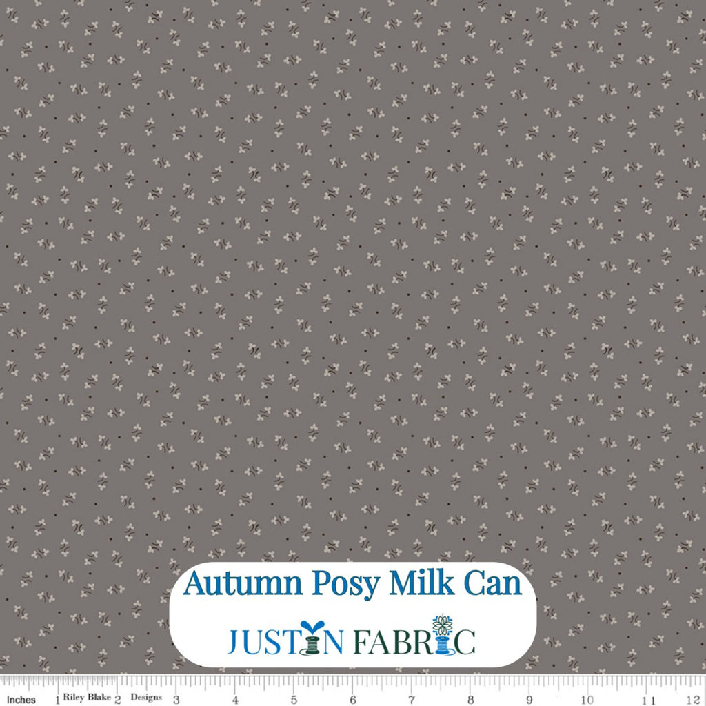 Autumn Posy Milk Can Cotton Yardage by Lori Holt | Riley Blake Designs -C14655-MILKCAN - Justin Fabric!