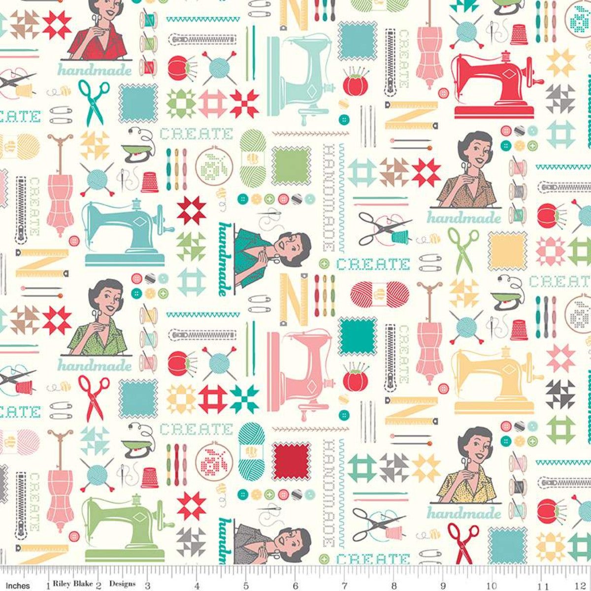 My Happy Place Home Decor Main Cream Yardage| SKU: HD9310 -HD9310 - Justin Fabric!