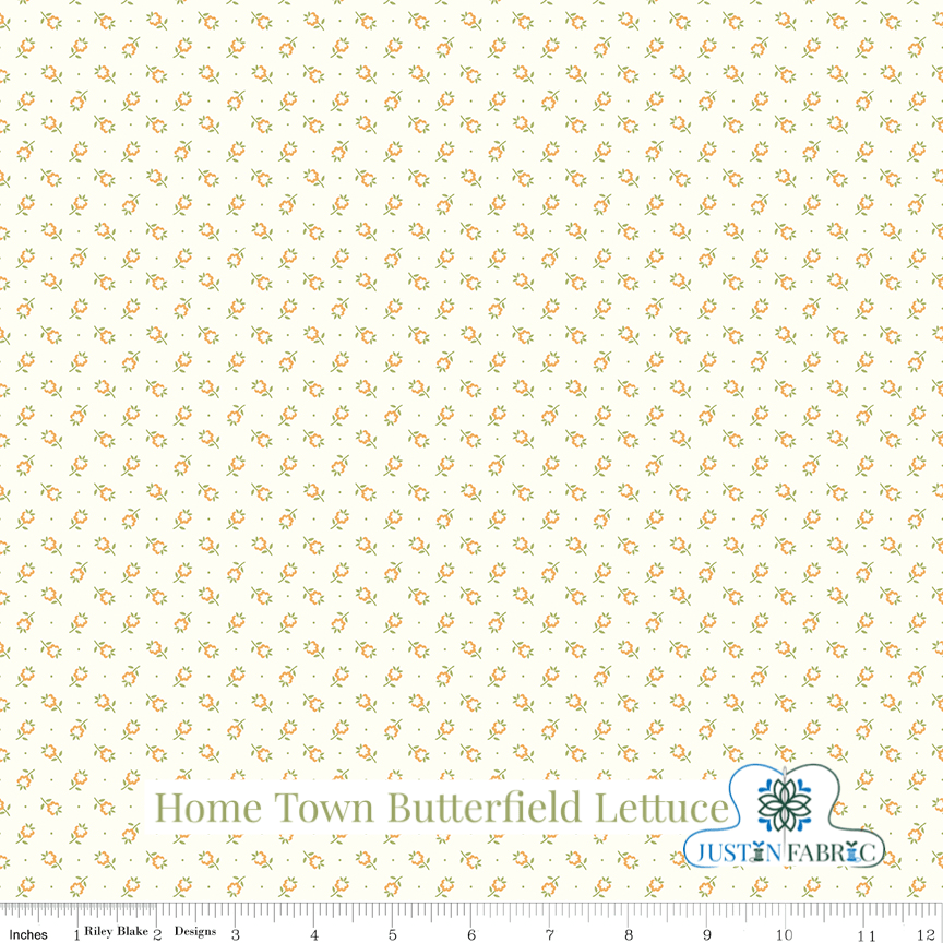 Home Town Butterfield Lettuce Yardage | SKU: C13598-LETTUCE -C13598-LETTUCE - Justin Fabric!