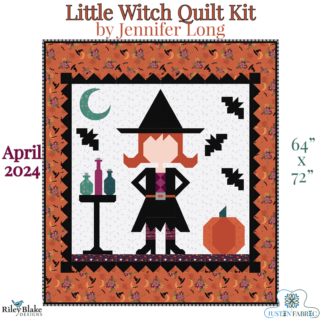 Little Witch Quilt Kit featuring Little Witch by Jennifer Long | Pre-order (April 2024) -KT-LITTLEWITCH - Justin Fabric!