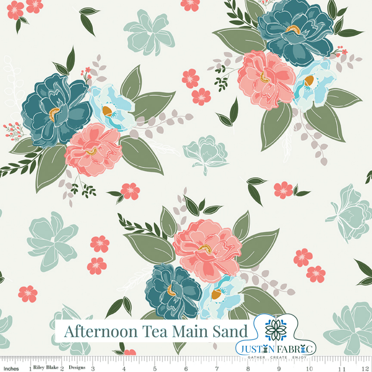Afternoon Tea Main Sand by Yardage | SKU: C14030-SAND -C14030-SAND - Justin Fabric!