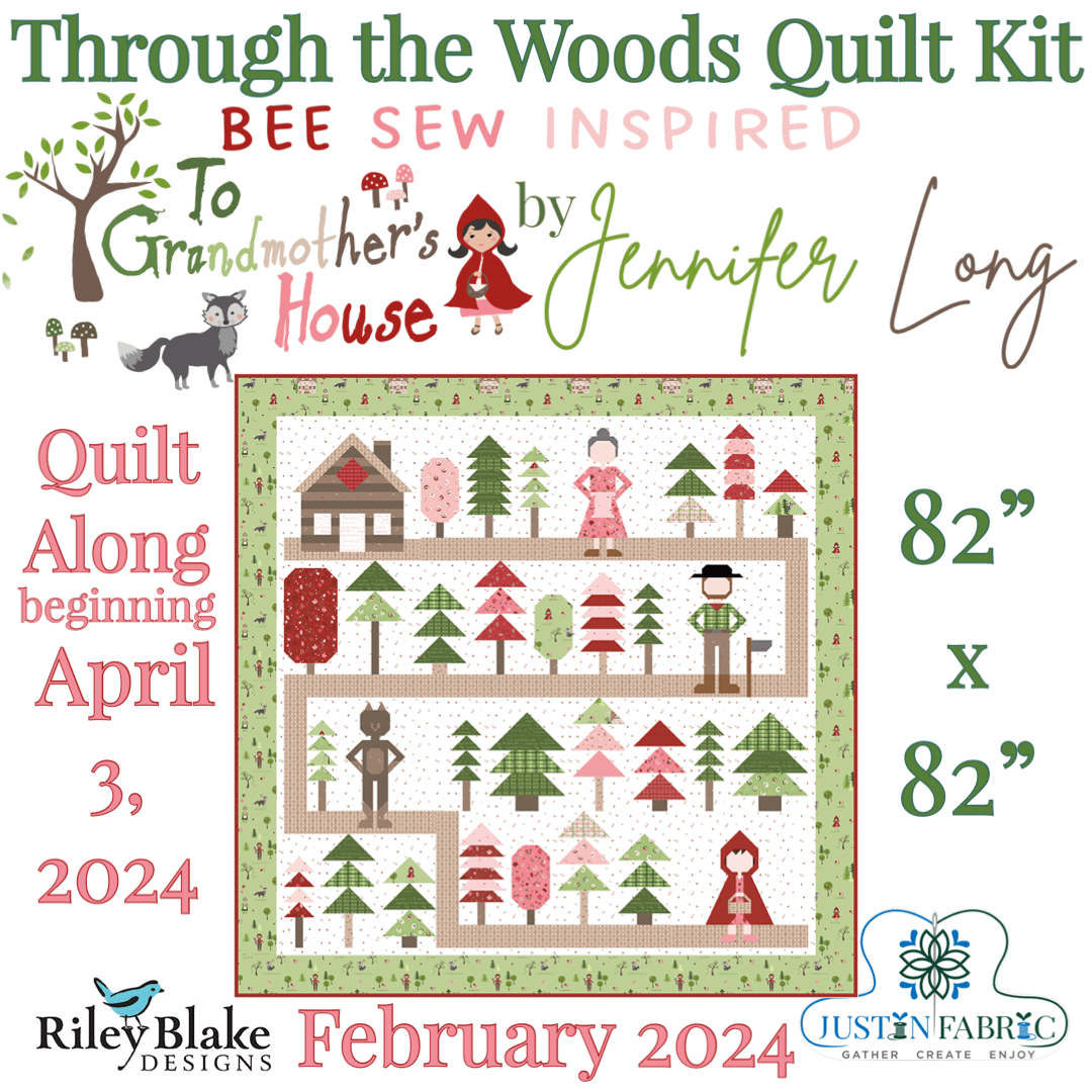 Through the Woods Quilt Kit by Jennifer Long | Riley Blake Designs Pre-Order (March 2024) -SA-THRUTHEWOODS-GREEN - Justin Fabric!