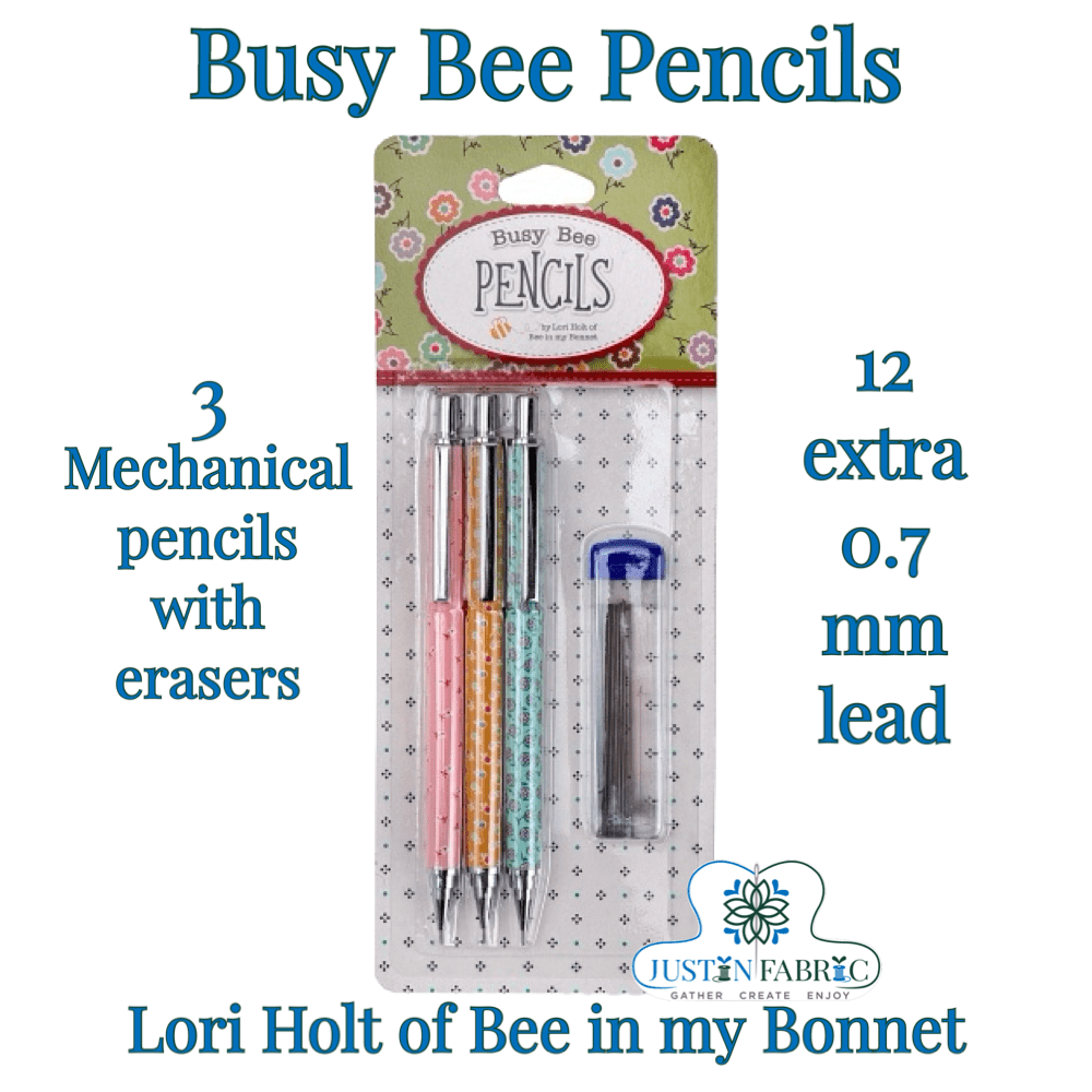 Lori Holt Busy Bee Mechanical Pencils | SKU: ST-33034 -ST-33034 - Justin Fabric!