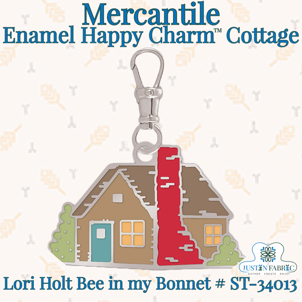 Lori Holt Mercantile Enamel Happy Charm™ Cottage | Riley Blake Designs #ST-34013 -ST-34013 - Justin Fabric!