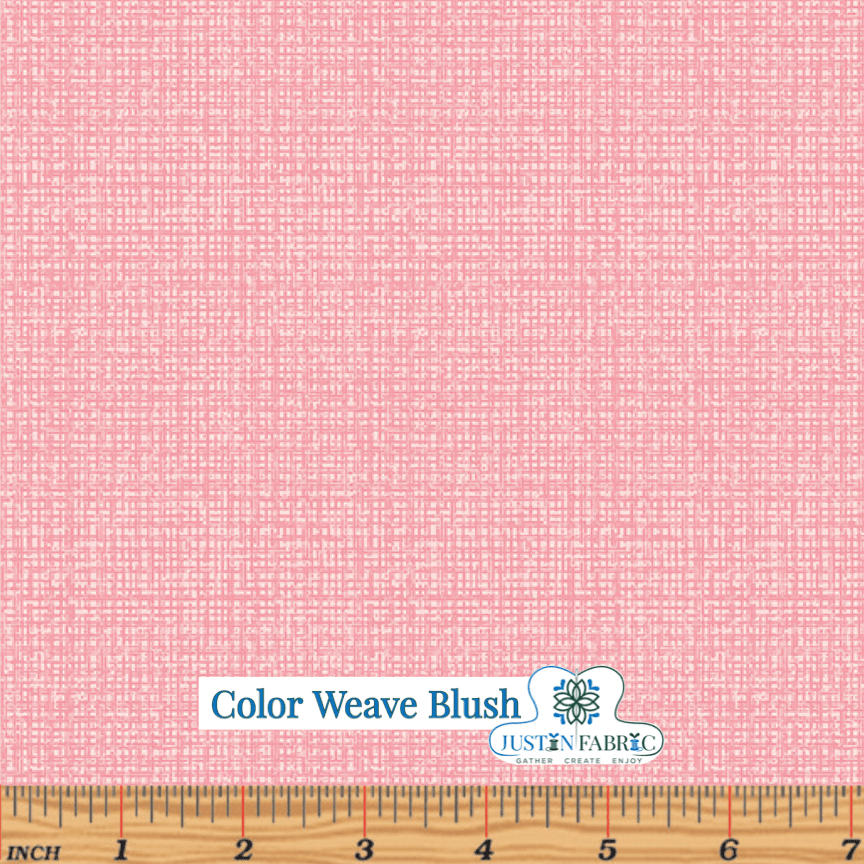 Color Weave Blush Pink Yardage | SKU: 6068-08 -6068-23 - Justin Fabric!