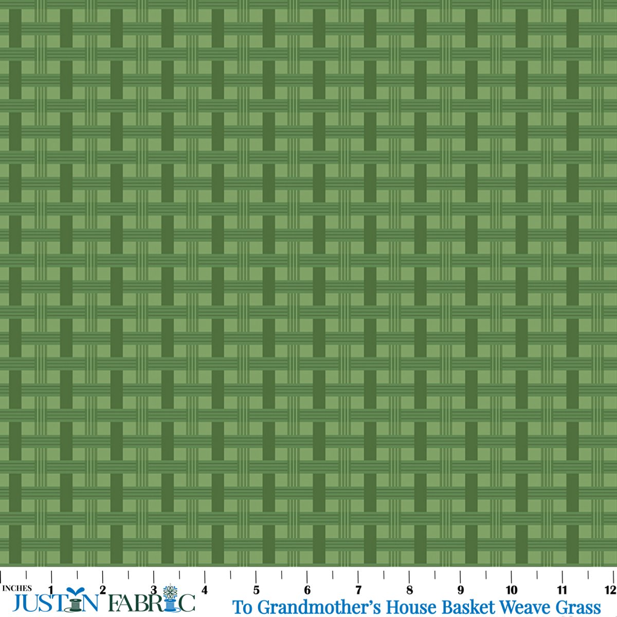 To Grandmother's House Basket Weave Grass Yardage| Riley Blake Designs