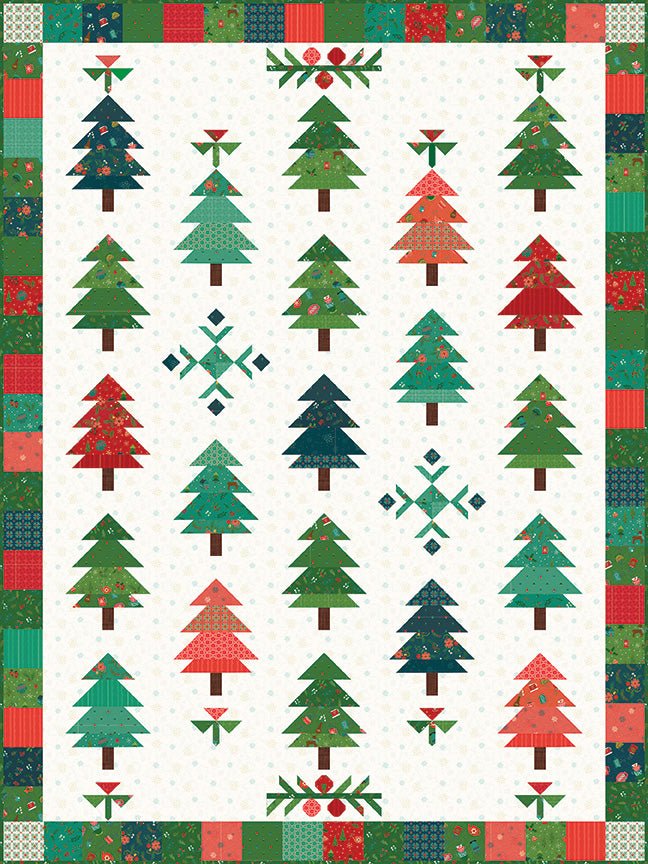 Under the Pines Quilt Boxed Kit featuring In From the Cold by Heather Peterson | #KT-14860 Pre-Order -KT-14860 - Justin Fabric!