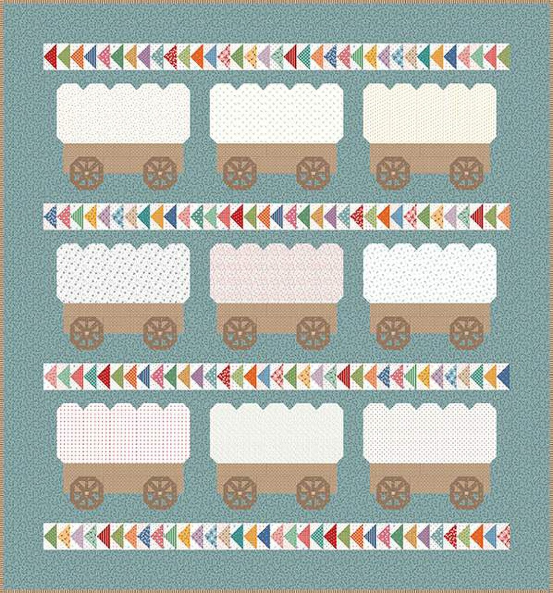 Prairie Home Book by Lori Holt of Bee in My Bonnet | It’s Sew Emma Wagon Quilt