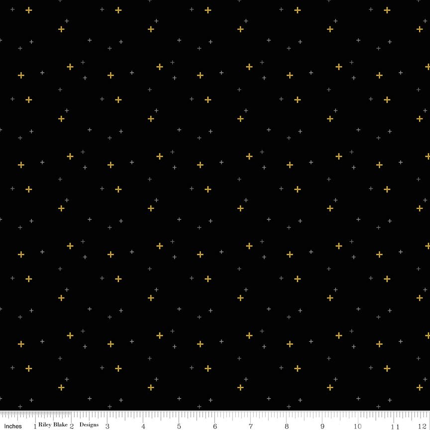 Sparkler Black Sparkle Yardage - Melissa Mortensen | Riley Blake Designs, SKU: SC650-BLACK -SC650-BLACK - Justin Fabric!