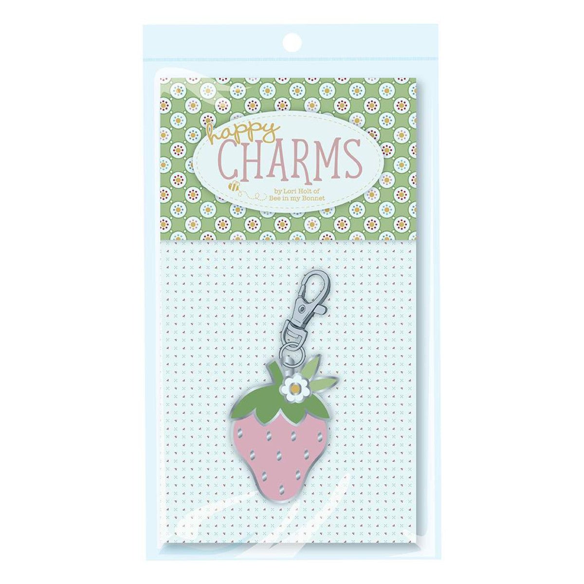 Lori Holt Enamel Happy Charm™ Strawberry - Cook Book | Riley Blake Designs #ST-24596 -ST-24596 - Justin Fabric!