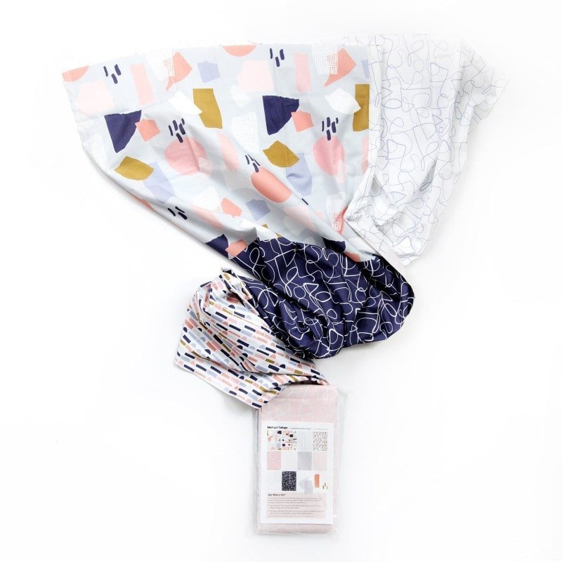 Abstract Collage Muted 10 piece Fat Quarter Bundle Fat Stack by Ampersand Design Studio -PSF120FQACMUTED - Justin Fabric!