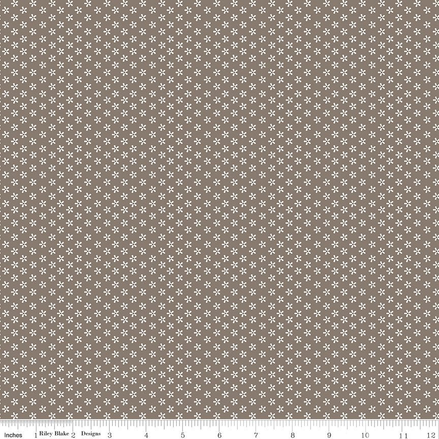 Bee Basics Tiny Daisy Pebble Yardage - Lori Holt | SKU: C6403-PEBBLE -C6403-PEBBLE - Justin Fabric!