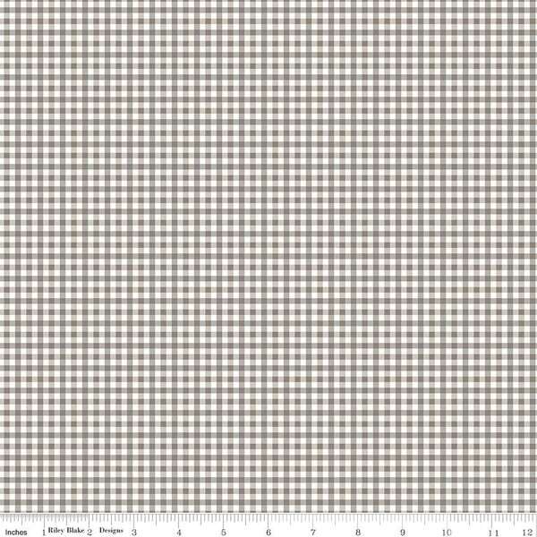 Bee Ginghams Camille Pebble Yardage | SKU: C12560-PEBBLE -C12560-PEBBLE - Justin Fabric!