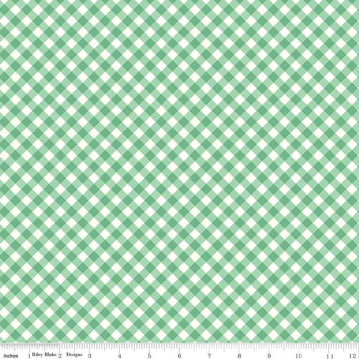 Bee Ginghams Tammy Alpine Yardage | SKU: C12554-ALPINE -C12554-ALPINE-1 - Justin Fabric!