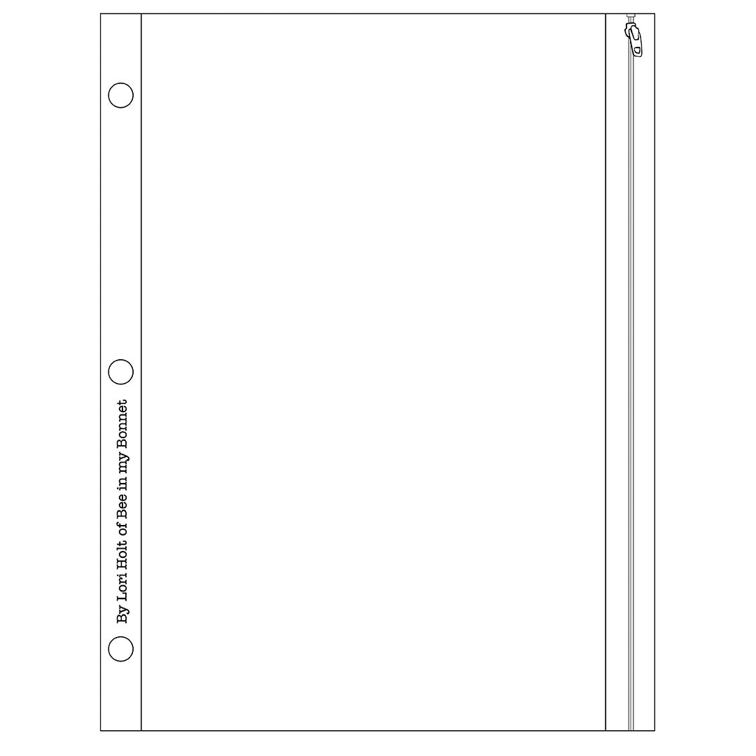 Bee Keeper Binder Pocket Inserts Lori Holt of Bee in my Bonnet -ST-17850 - Justin Fabric!