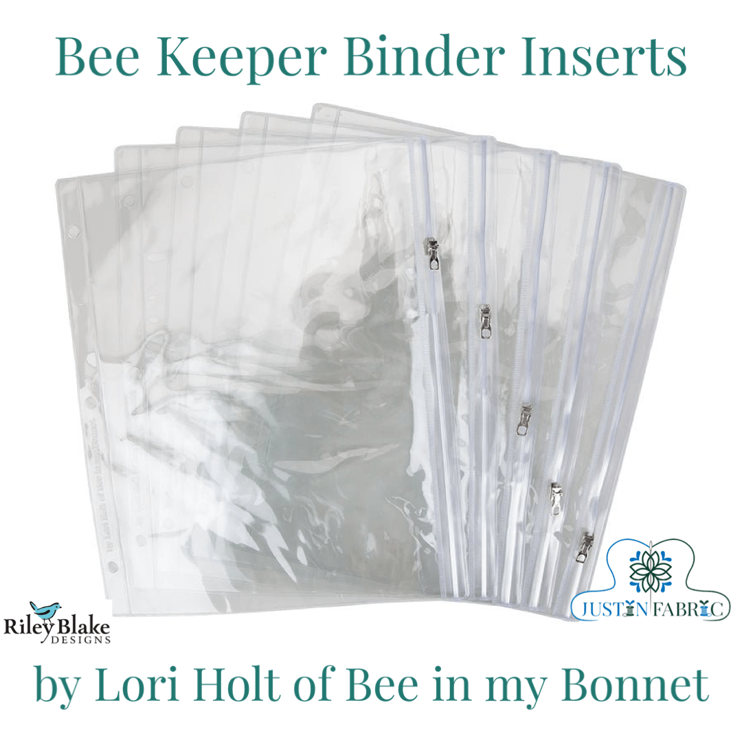 Bee Keeper Binder Pocket Inserts Lori Holt of Bee in my Bonnet -ST-17850 - Justin Fabric!