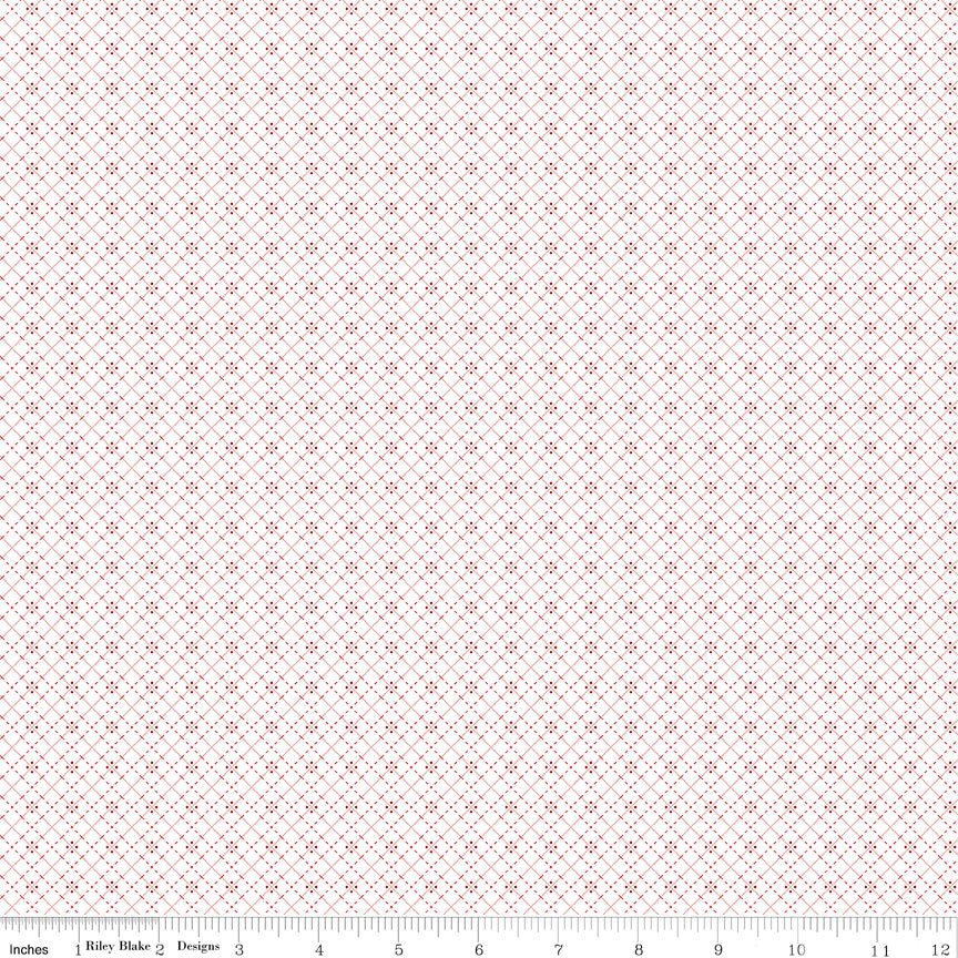Bee Plaids Crossroads Cayenne by Lori Holt for Riley Blake Designs -C12037-CAYENNE-1 - Justin Fabric!
