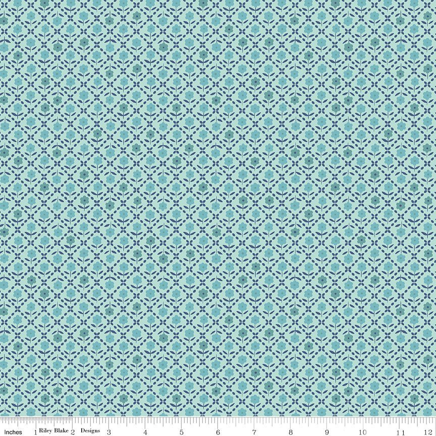 Bee Plaids Zinnia Cottage by Lori Holt for Riley Blake Designs -C12024-COTTAGE-1 - Justin Fabric!