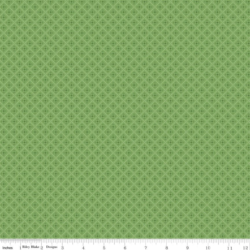 Bee Plaids Green Bushel by Lori Holt -C12030-GREEN-FQ - Justin Fabric!