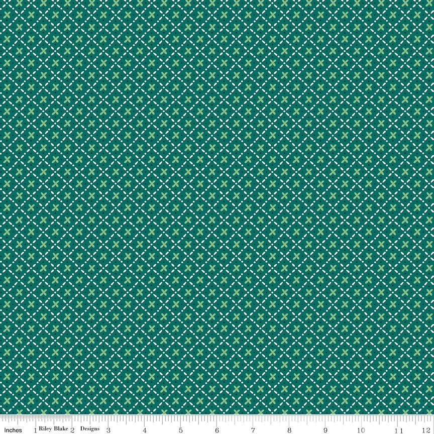 Bee Plaids Barn Dance Jade by Lori Holt for Riley Blake Designs -C12028-JADE-1 - Justin Fabric!