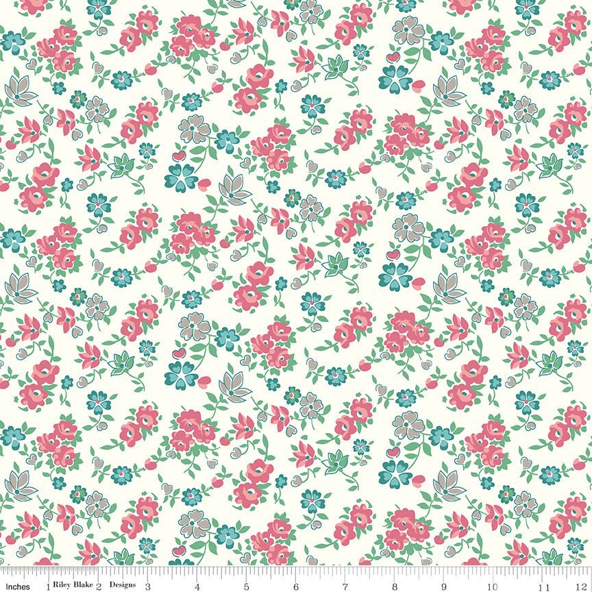 Bee Vintage Carol Cloud by Lori Holt for Riley Blake Designs #C13071 -C13071-CLOUD-1 - Justin Fabric!