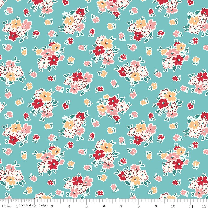 Bee Vintage Nettie Cottage by Lori Holt for Riley Blake Designs #C13073 -C13073-COTTAGE-1 - Justin Fabric!
