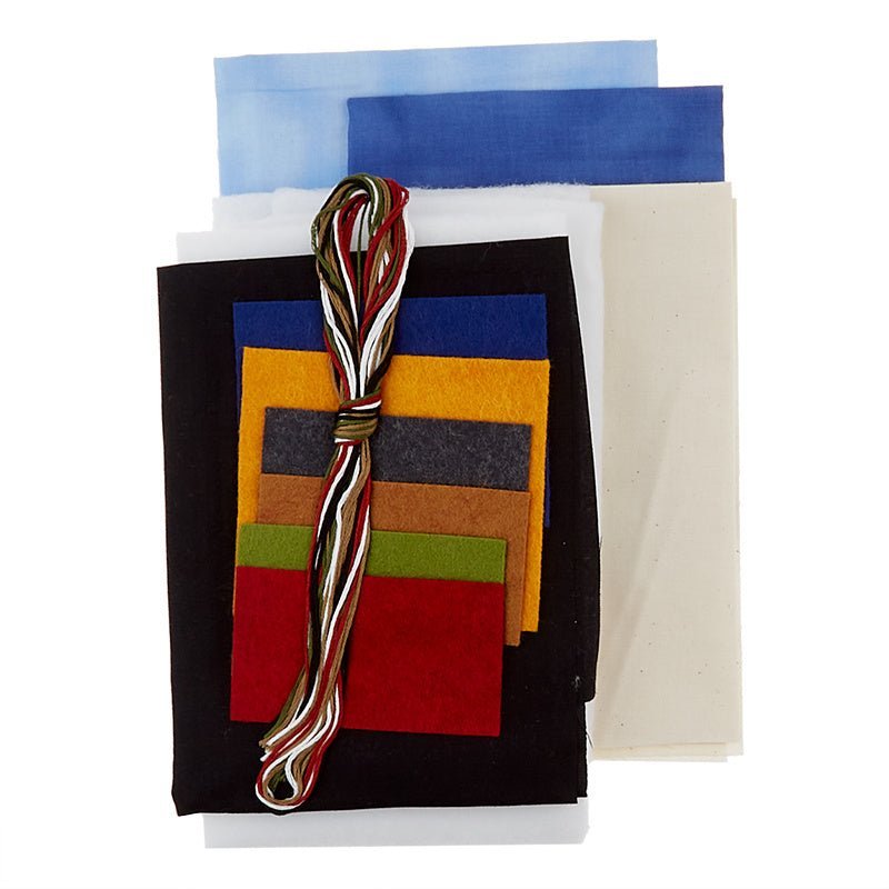 Birds on Wires Wall Quilt Kit - 13" x 15" by Rachel's of Greenfield -K0421 - Justin Fabric!