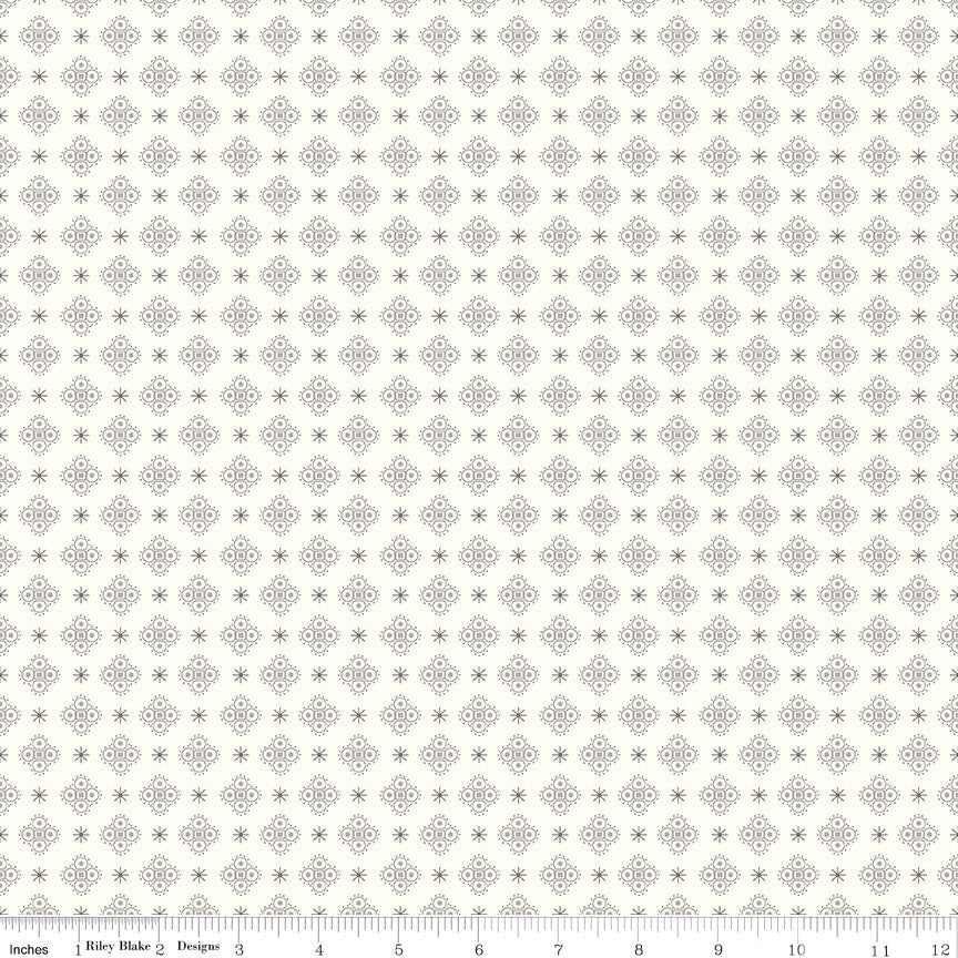 Calico Starshine Milk Can on Cloud Yardage by Lori Holt for Riley Blake -C12859-MILKCAN-FQ - Justin Fabric!