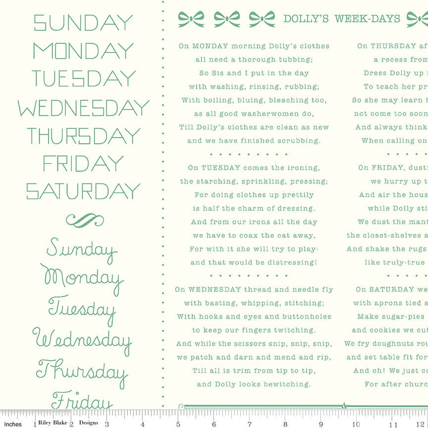 Calico Wide Back Alpine Yardage by Lori Holt for Riley Blake Preorder #WB12861-ALPINE -WB12861-ALPINE-1 - Justin Fabric!