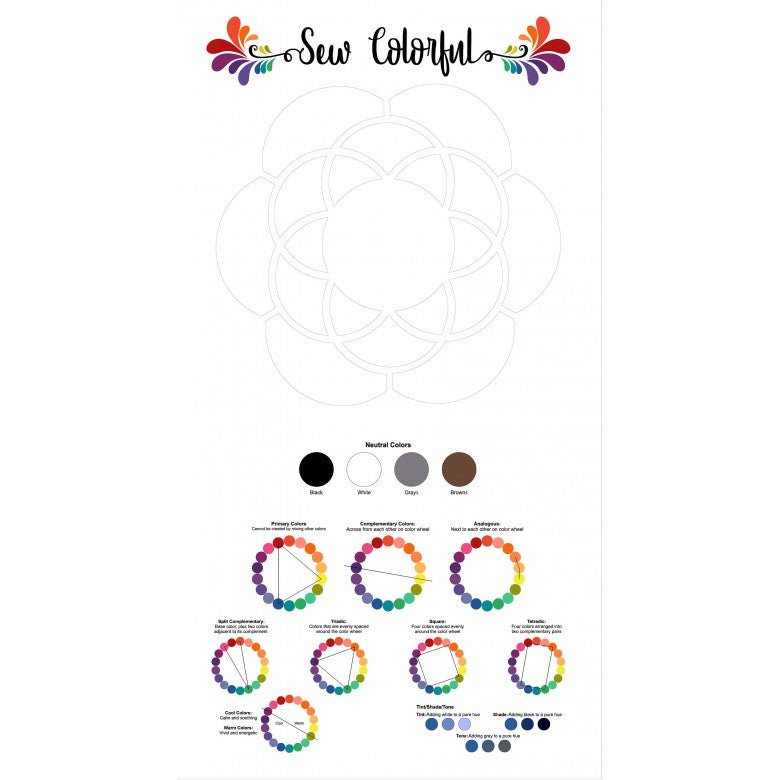 Color Wheel Sew Colorful Quilt Kit -KIT-0193 - Justin Fabric!