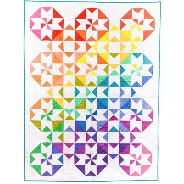 Color Wheel Sew Colorful Quilt Kit -KIT-0193 - Justin Fabric!