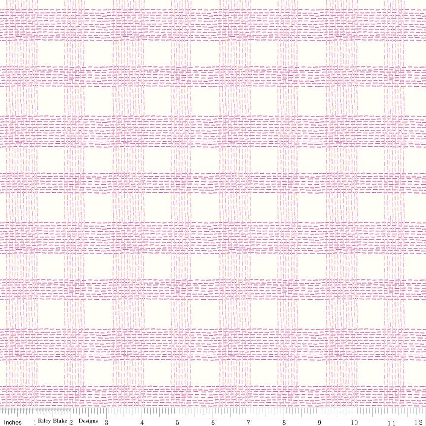 Community Plaid Cream Yardage | SKU: C11106-CREAM -C11106-CREAM - Justin Fabric!