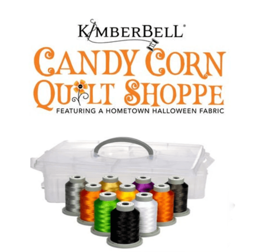 Complete Candy Corn Quilt Shoppe Kit by Kimberbell - Choose Sewing or Embroidery option -KID-727-1253-HTH-BKG-THRD-2 - Justin Fabric!