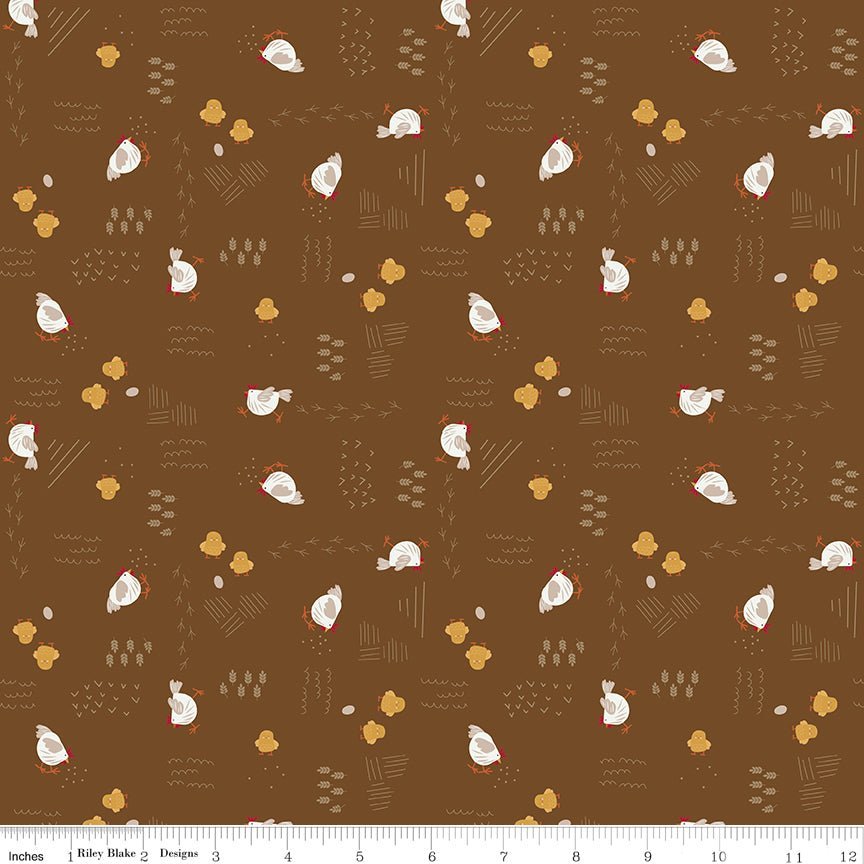Country Life Chicken Scratch Field Yardage | SKU: C13791-FIELD -C13791-FIELD - Justin Fabric!