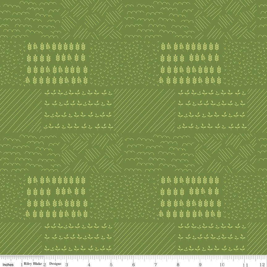 Country Life Field Crops Sprout Yardage| SKU: C13794-SPROUT -C13794-SPROUT - Justin Fabric!