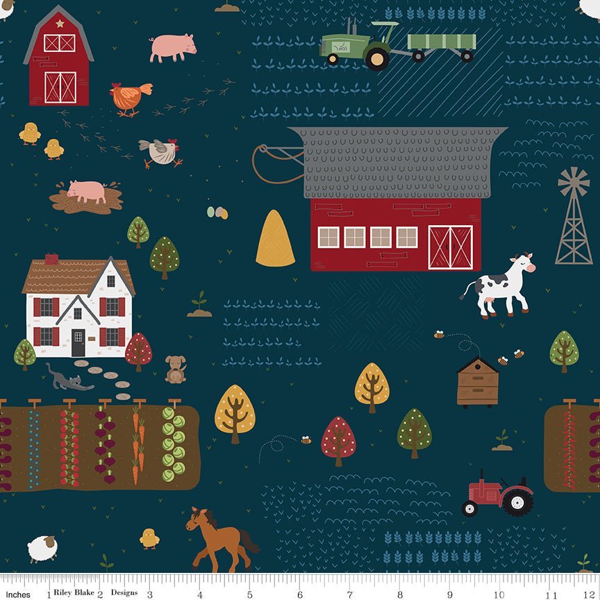 Country Life Main Evening Yardage | SKU: C13790-EVENING -C13790-EVENING - Justin Fabric!