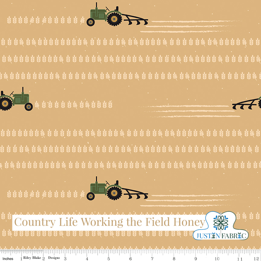 Country Life Working the Field Honey Yardage | SKU: C13792-HONEY -C13792-HONEY - Justin Fabric!