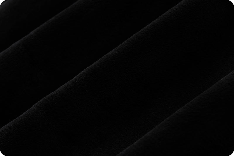Cuddle® 3 Solid Black Minky Yardage by Shannon Fabrics -DR374152-1 - Justin Fabric!