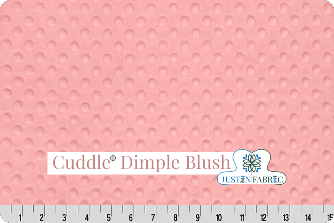 Cuddle® Dimple Blush Minky Yardage by Shannon Fabrics -DR374192-1 - Justin Fabric!