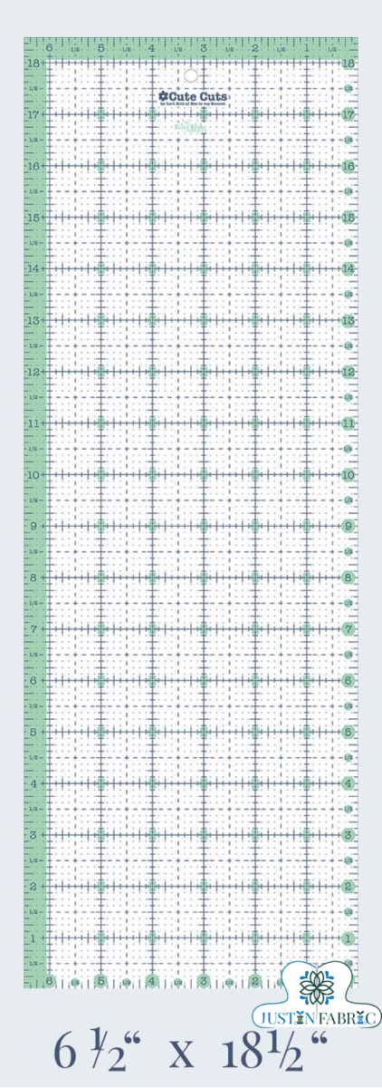 Lori Holt Cute Cuts Trim-it™ Ruler 6 1/2" x 18 1/2" | Riley Blake Designs -STCC-11561 - Justin Fabric!
