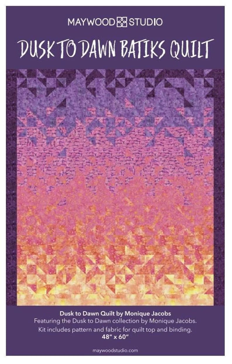 Dusk to Dawn Batiks Kit by Monique Jacobs -KIT-MASDDB - Justin Fabric!