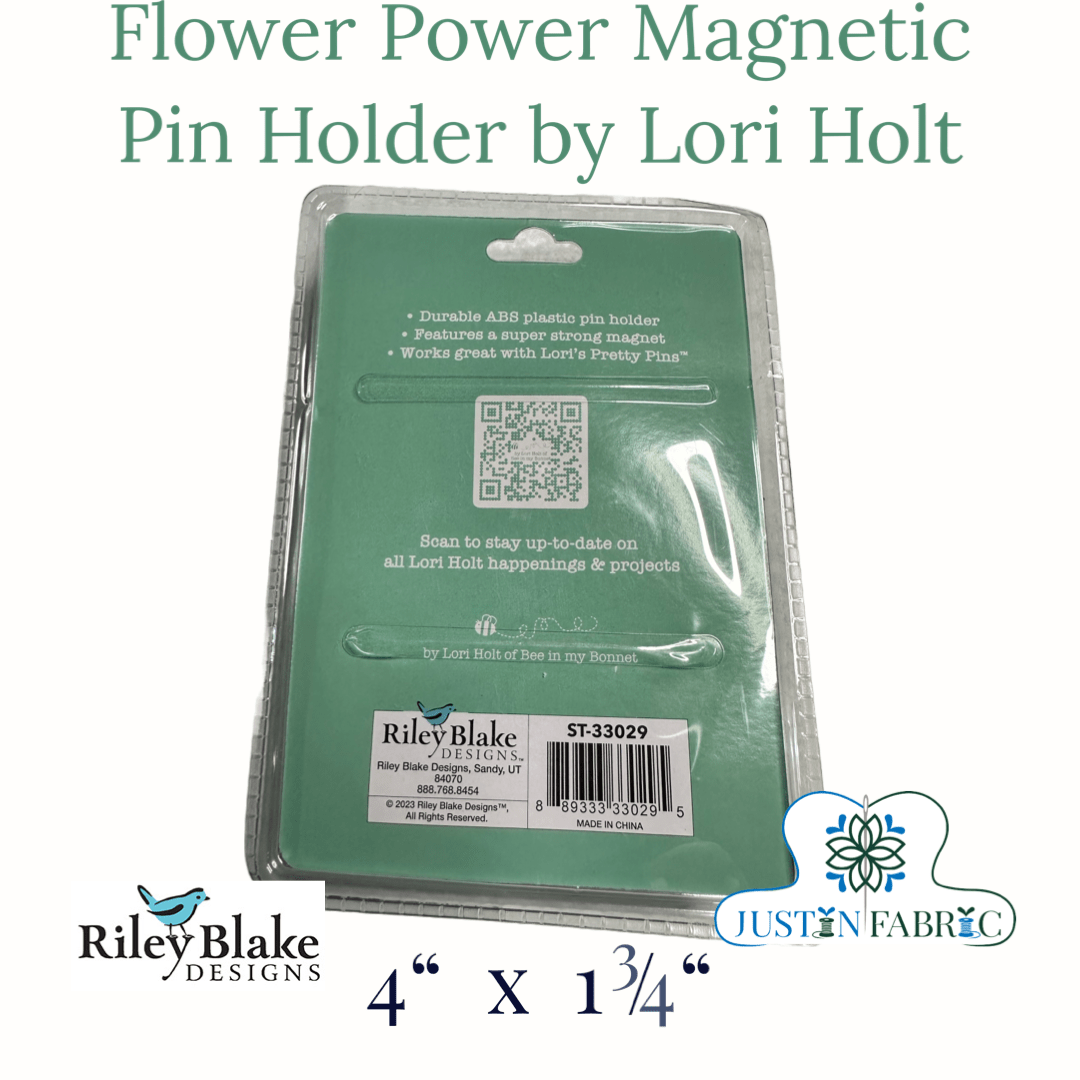 Lori Holt Flower Power Magnetic Pin Holder | Riley Blake Designs #ST-33029 -ST-33029 - Justin Fabric!