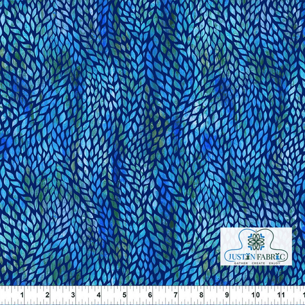 Halcyon II Seeds Blue by Jason Yenter for In The Beginning Fabrics -27HN-2 - Justin Fabric!