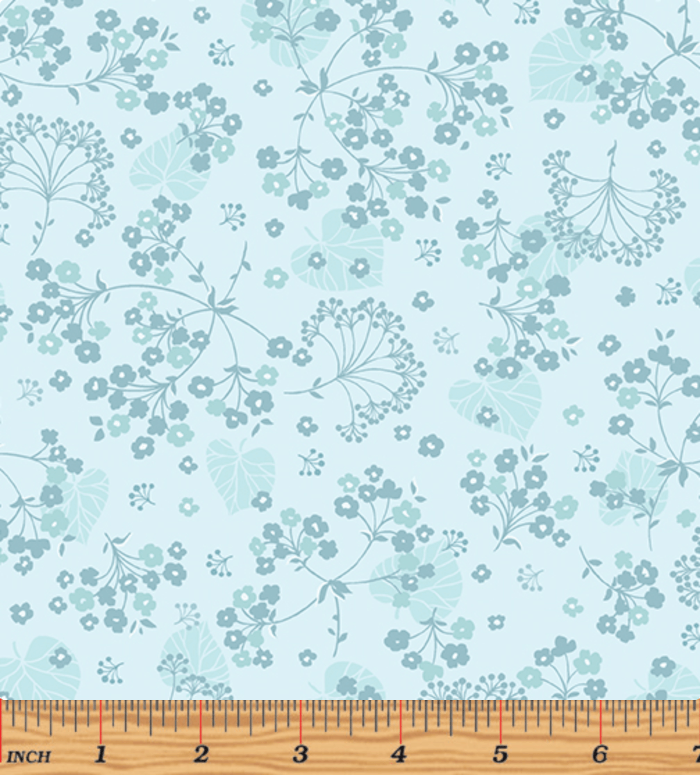 Harmony 108" Wide Lake Yardage by Pat Sloan for Benartex #13509W-56 -13509-56-LAKE-1/2 - Justin Fabric!