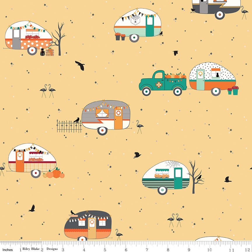 Haunted Adventure Main Beehive Yardage | SKU: C13110-BEEHIVE -C13110-BEEHIVE - Justin Fabric!