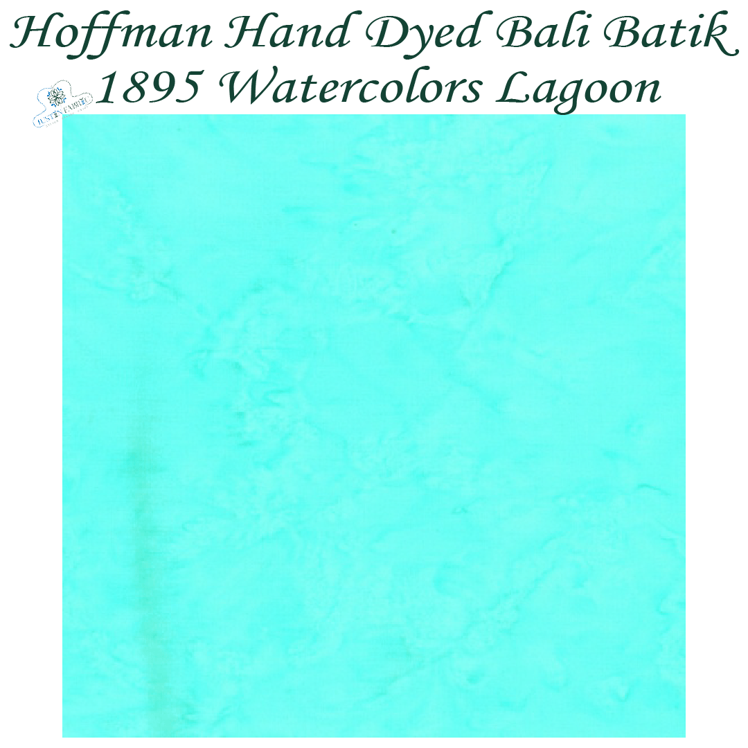 Hoffman Bali Batik 1895 Watercolors Lagoon Yardage | SKU: 1895-503 -H-1895-503 - Justin Fabric!